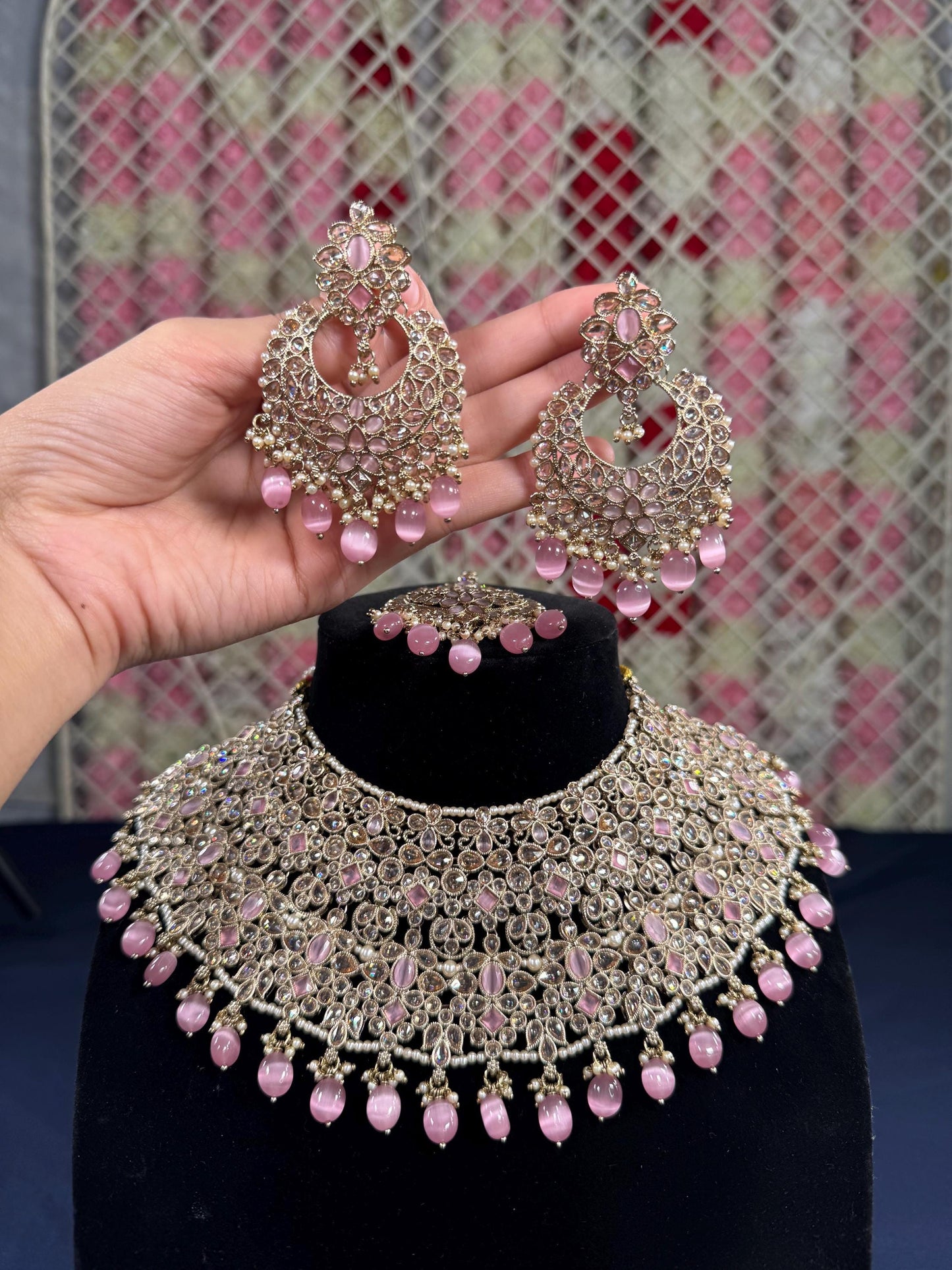 Indian jewlery set/Necklace Set/  Choker/ Bollywood Jewelry/ Indian jewelry/ Pakistani necklace/ punjabi necklace/bridal/