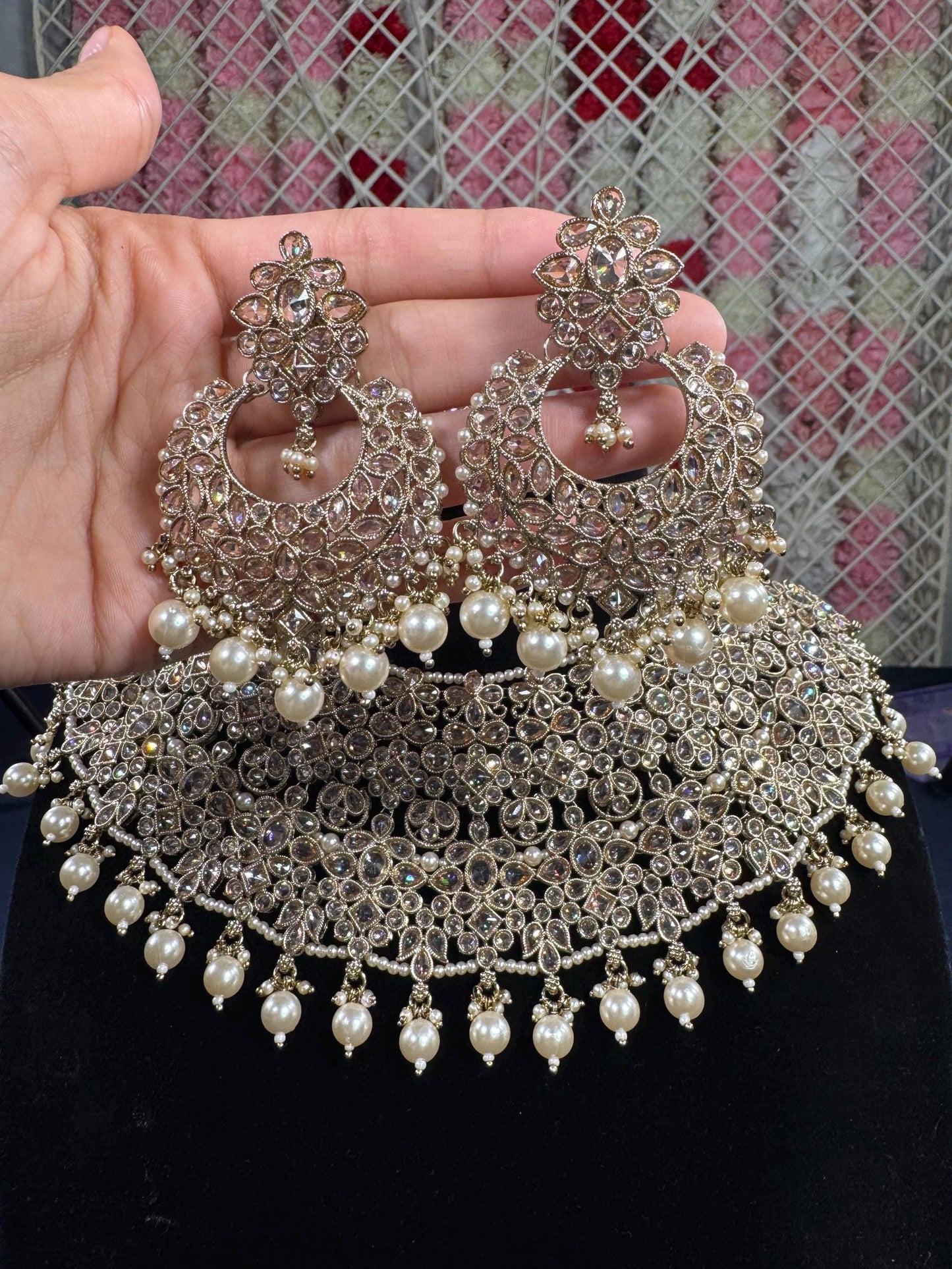 Indian jewlery set/Necklace Set/  Choker/ Bollywood Jewelry/ Indian jewelry/ Pakistani necklace/ punjabi necklace/bridal/