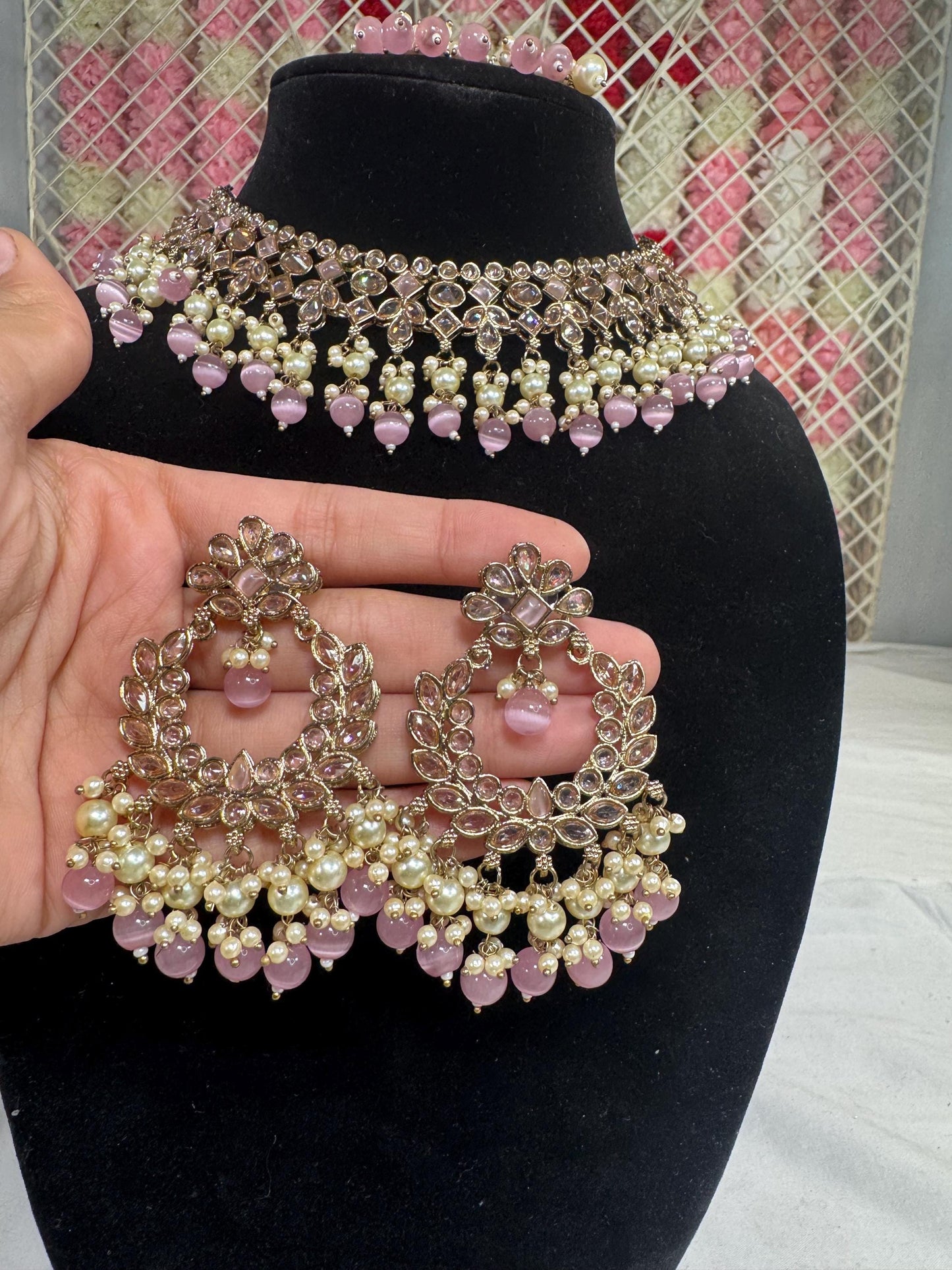 Indian jewlery set/Necklace Set/  Choker/ Bollywood Jewelry/ Indian jewelry/ Pakistani necklace/ punjabi necklace/bridal/