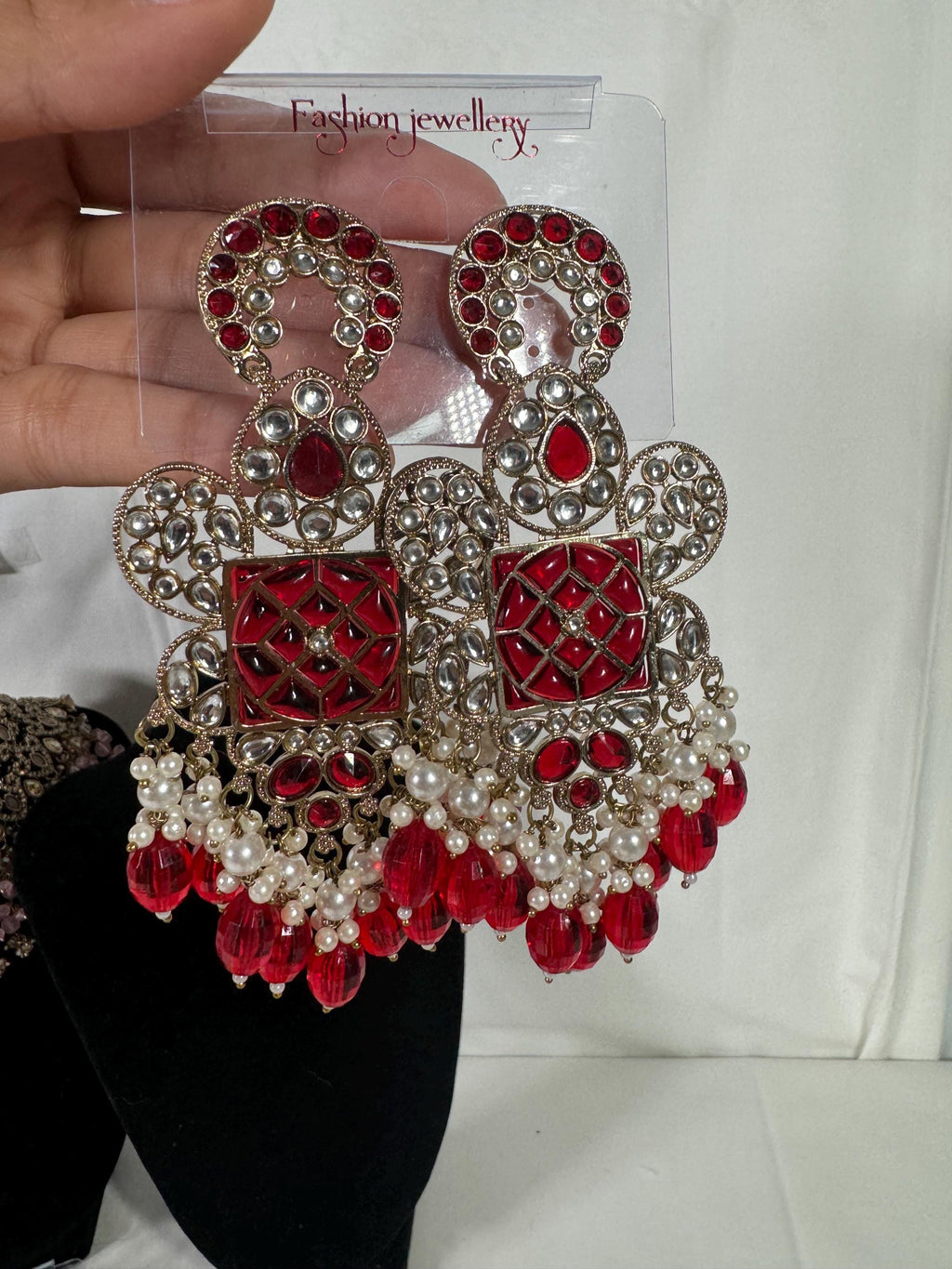 Bollywood Style Jhumka Earrings, Indian Gold Plated Hoop Earrings, Statement Ethnic Jewelry, Festive Earrings, Women's Accessories