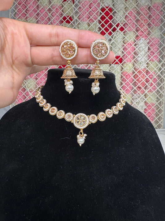 Indian jewlery set/Necklace Set/  Choker/ Bollywood Jewelry/ Indian jewelry/ Pakistani necklace/ punjabi necklace/bridal/