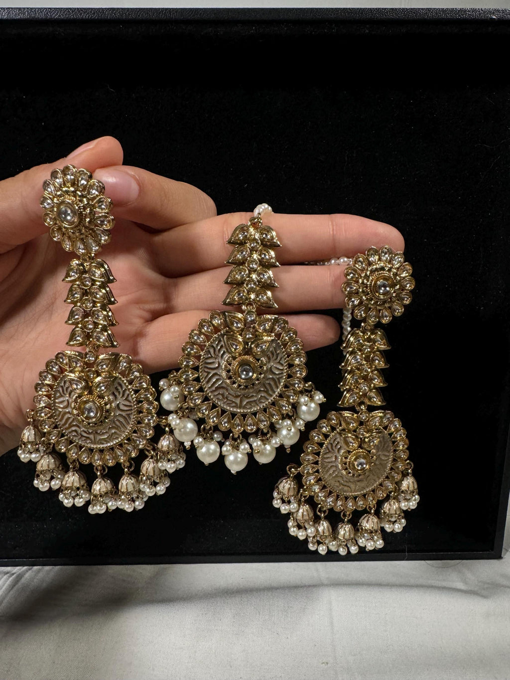 Bollywood Style Jhumka Earrings, Indian Gold Plated Hoop Earrings, Statement Ethnic Jewelry, Festive Earrings, Women's Accessories