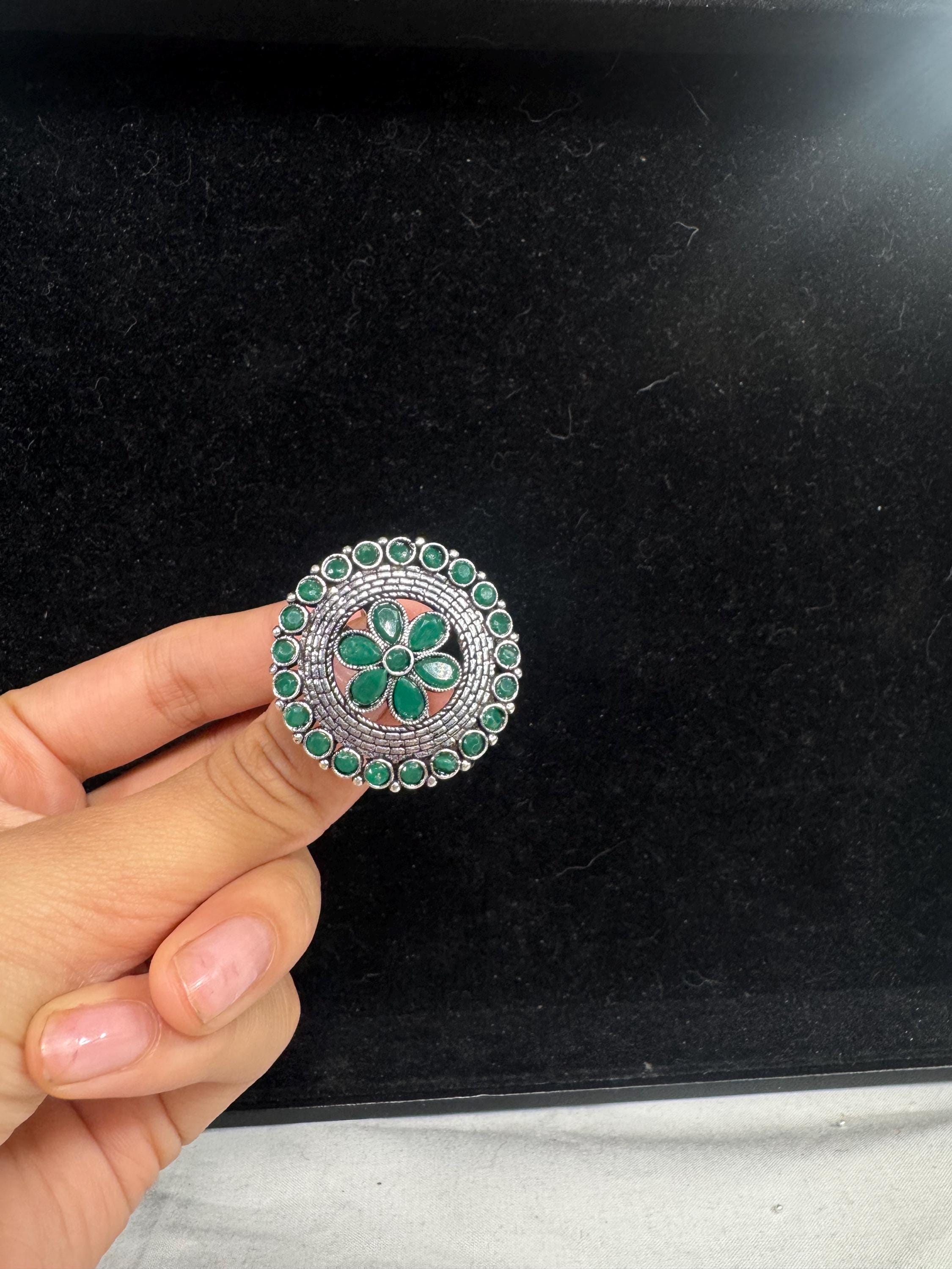 Bollywood Style Ring , Indian Gold Plated ring, Statement Ethnic Jewelry, Festive rings , Women's Accessories, Adjustable Ring, desi ring,