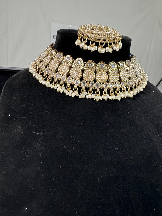 Indian jewlery set/Necklace Set/  Choker/ Bollywood Jewelry/ Indian jewelry/ Pakistani necklace/ punjabi necklace/bridal/