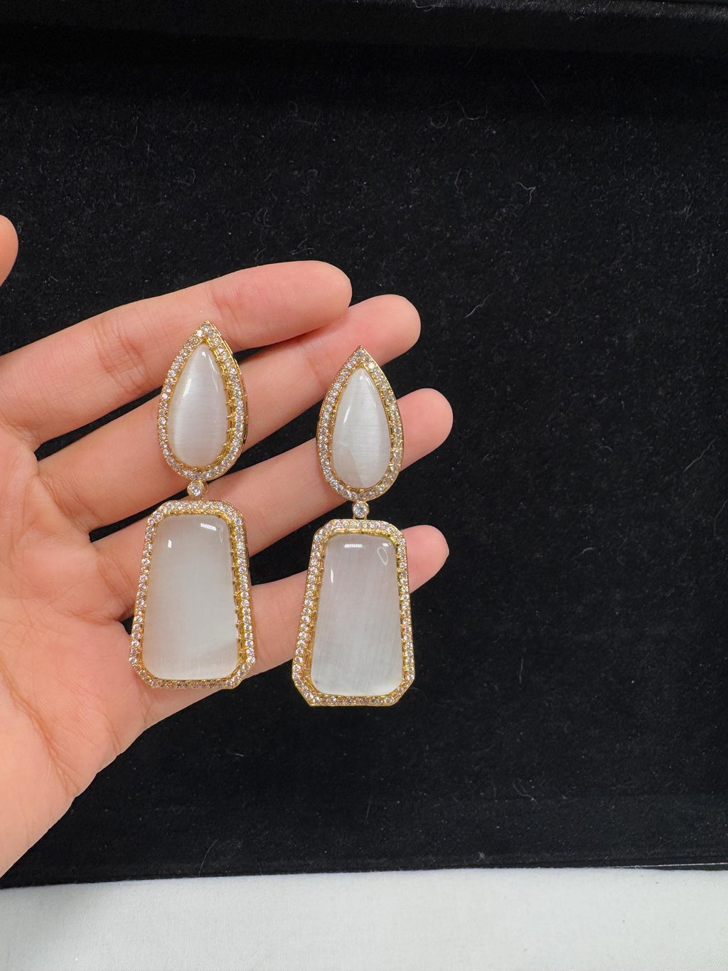 Bollywood Style Jhumka Earrings, Indian Gold Plated Hoop Earrings, Statement Ethnic Jewelry, Festive Earrings, Women's Accessories