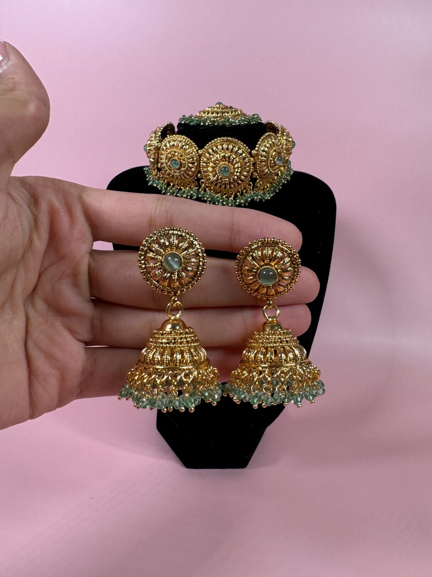 Indian jewlery set/Necklace Set/  Choker/ Bollywood Jewelry/ Indian jewelry/ Pakistani necklace/ punjabi necklace/bridal/