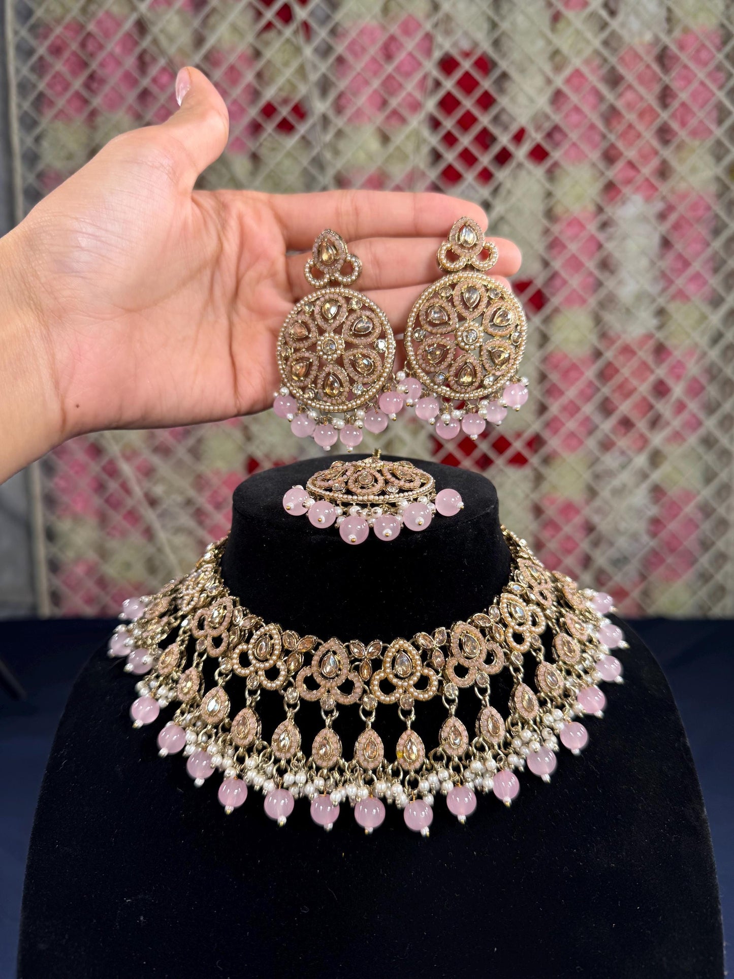 Indian jewlery set/Necklace Set/  Choker/ Bollywood Jewelry/ Indian jewelry/ Pakistani necklace/ punjabi necklace/bridal/