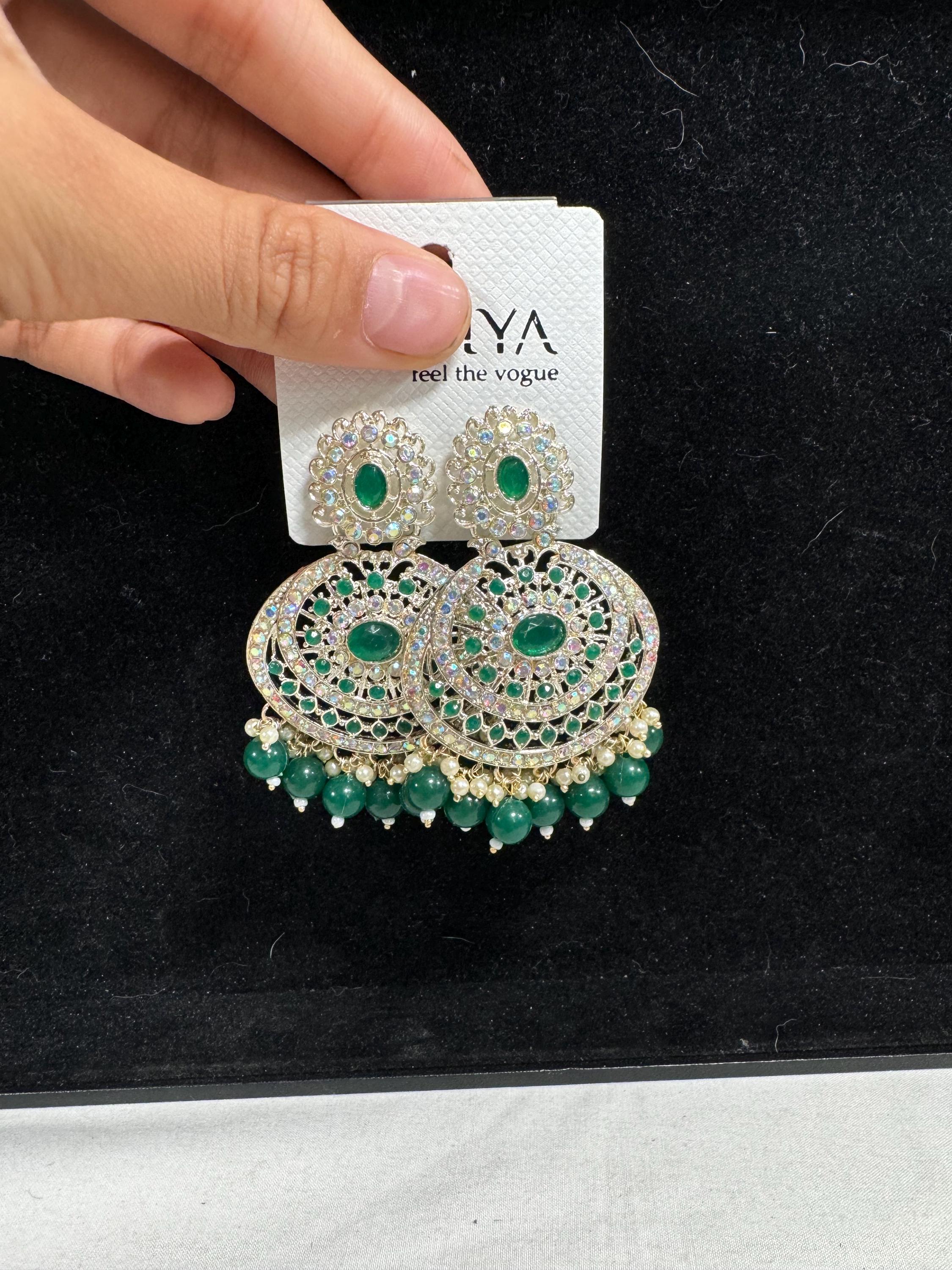 Bollywood Style Jhumka Earrings, Indian Gold Plated Hoop Earrings, Statement Ethnic Jewelry, Festive Earrings, Women's Accessories