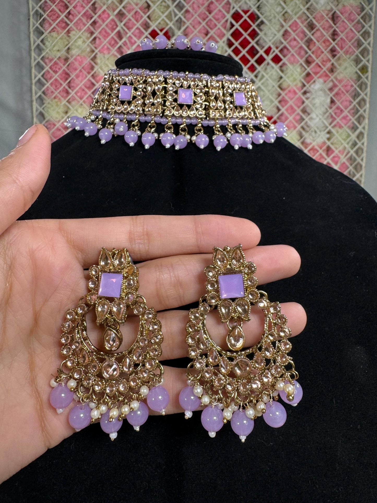Indian jewlery set/Necklace Set/  Choker/ Bollywood Jewelry/ Indian jewelry/ Pakistani necklace/ punjabi necklace/bridal/