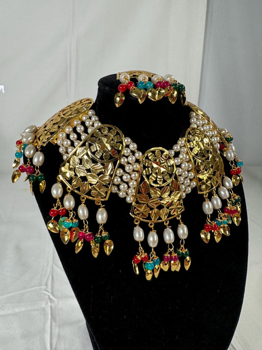Indian jewlery set/Necklace Set/  Choker/ Bollywood Jewelry/ Indian jewelry/ Pakistani necklace/ punjabi necklace/bridal/