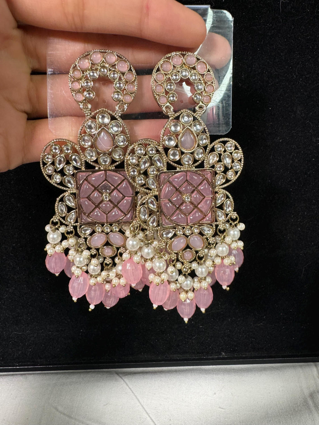 Bollywood Style Jhumka Earrings, Indian Gold Plated Hoop Earrings, Statement Ethnic Jewelry, Festive Earrings, Women's Accessories