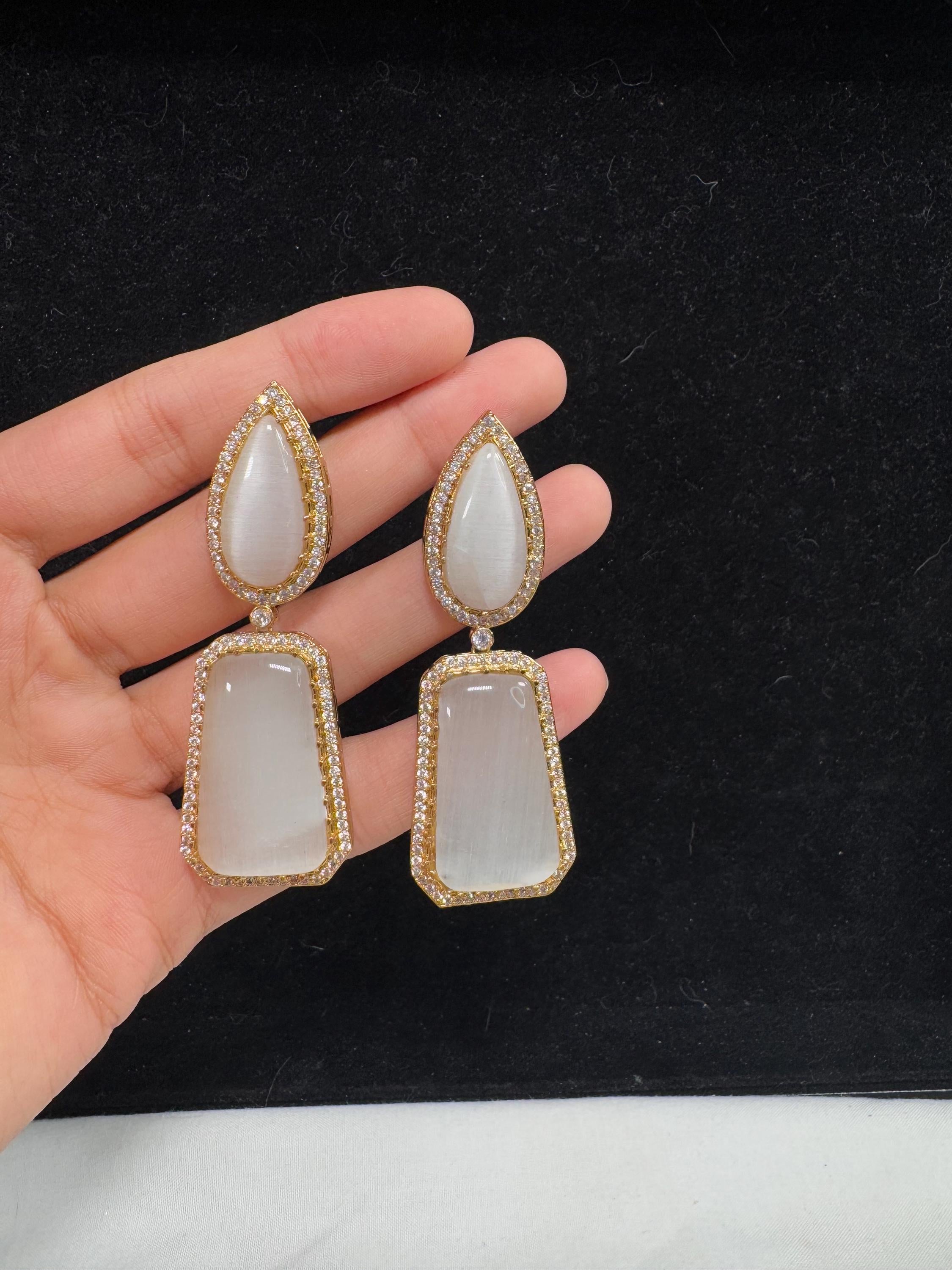 Bollywood Style Jhumka Earrings, Indian Gold Plated Hoop Earrings, Statement Ethnic Jewelry, Festive Earrings, Women's Accessories