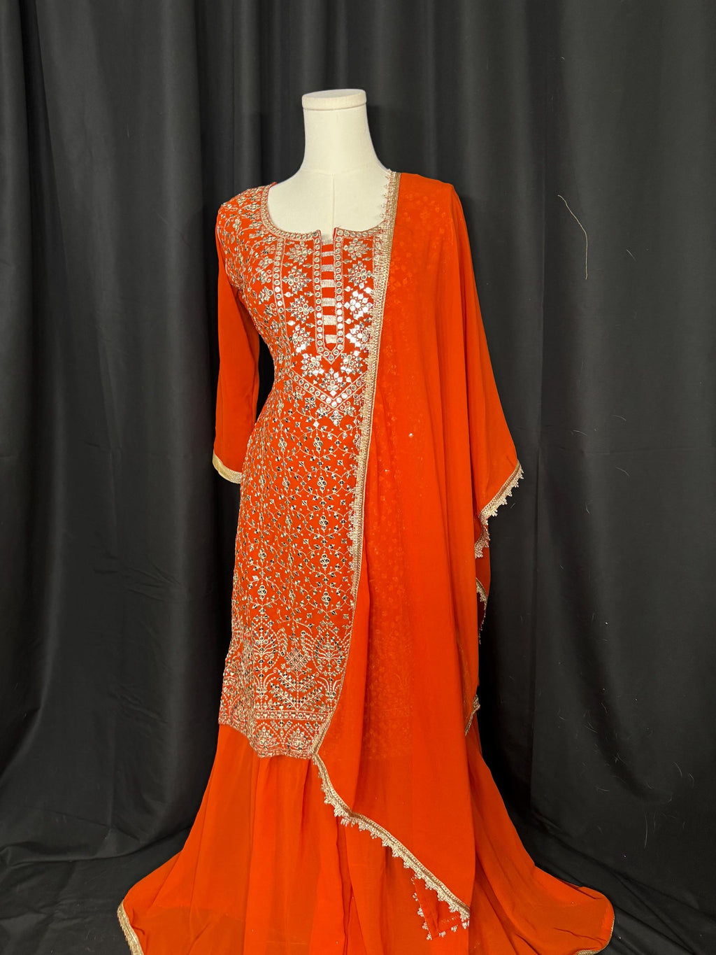 Punjabi Sharrara For Women Indian Designer, Pakistani suit, lehengha, sharara, desi clothe,Wear Chaniya Choli bollywood Style Indian outfits