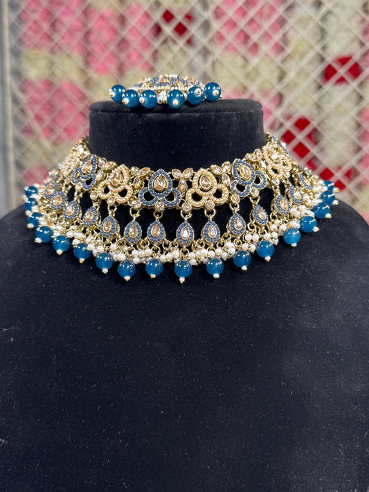 Indian jewlery set/Necklace Set/  Choker/ Bollywood Jewelry/ Indian jewelry/ Pakistani necklace/ punjabi necklace/bridal/