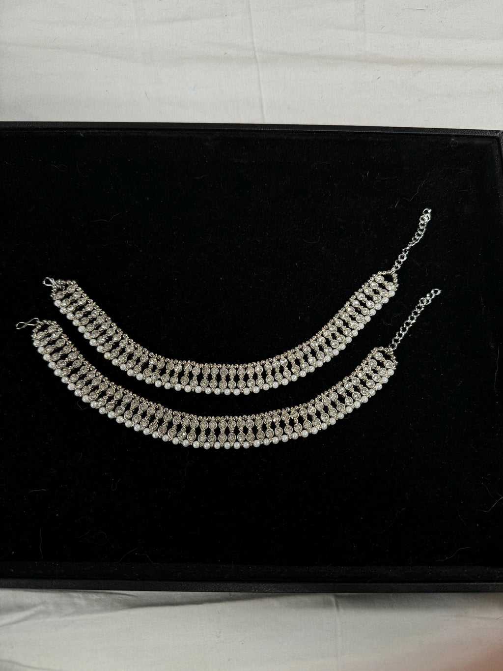 Anklets/Payal/ Indian Jewelry/ Silver Payal/ Panjeb/ Pakistani Jewelry/ Bollywood Jewelry/ Statement Jewelry/ Silver Anklet