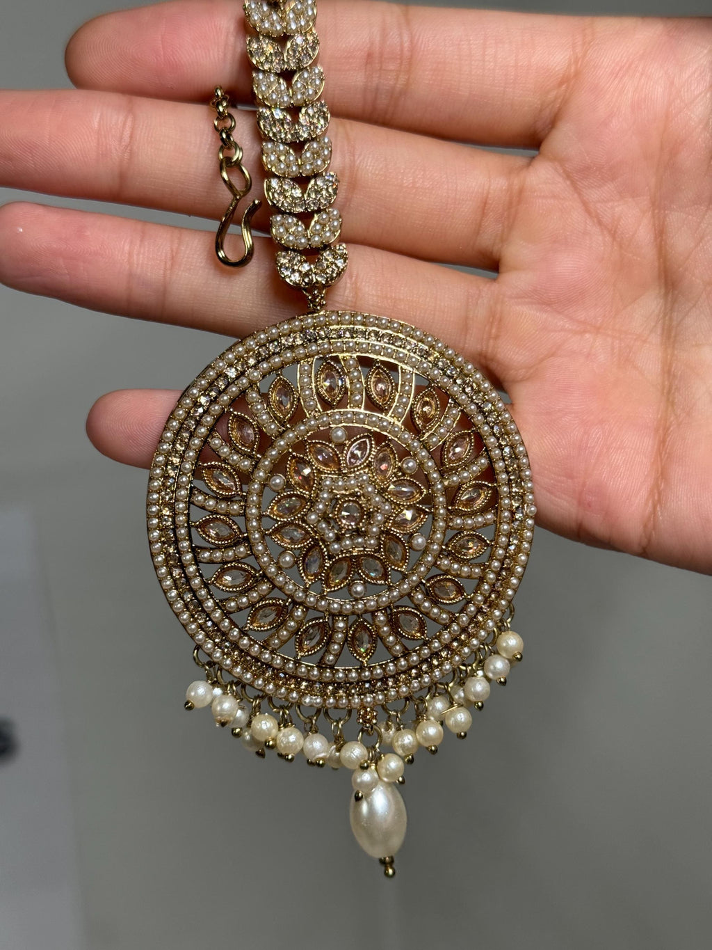 Kundan Indian Jhumka Earrings, Pearl Beaded Ethnic Earrings, Traditional Dangle Earrings, Wedding Jewelry, Bridal Accessories