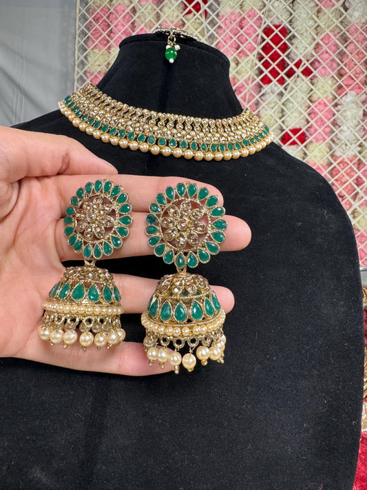 Indian jewlery set/Necklace Set/  Choker/ Bollywood Jewelry/ Indian jewelry/ Pakistani necklace/ punjabi necklace/bridal/