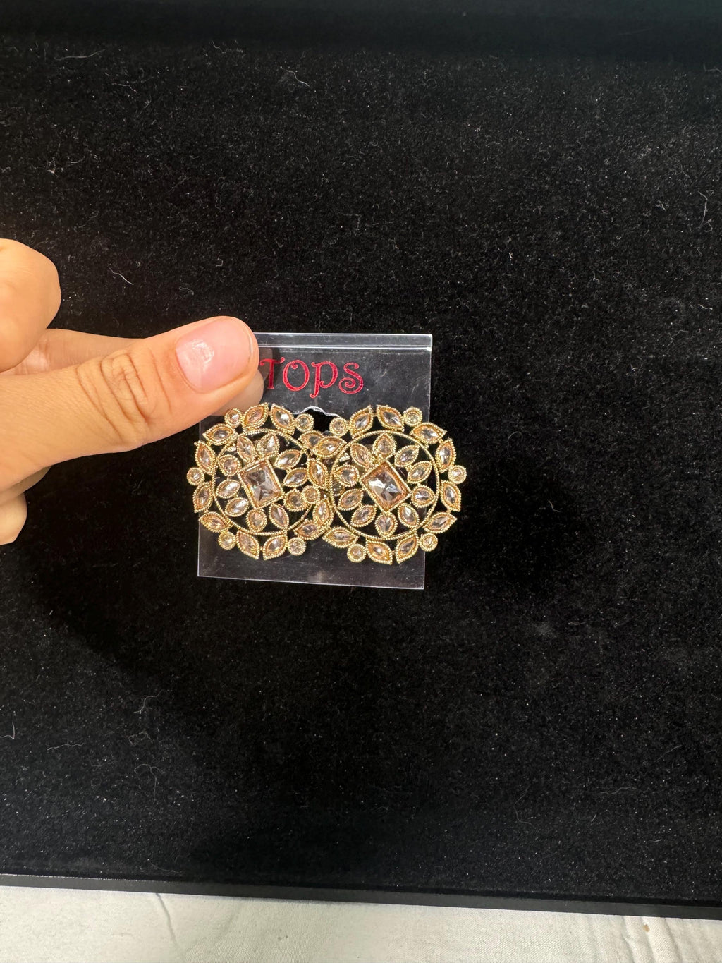 Bollywood Style Jhumka Earrings, Indian Gold Plated Hoop Earrings, Statement Ethnic Jewelry, Festive Earrings, Women's Accessories