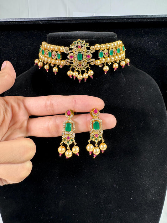 Indian jewlery set/Necklace Set/  Choker/ Bollywood Jewelry/ Indian jewelry/ Pakistani necklace/ punjabi necklace/bridal/