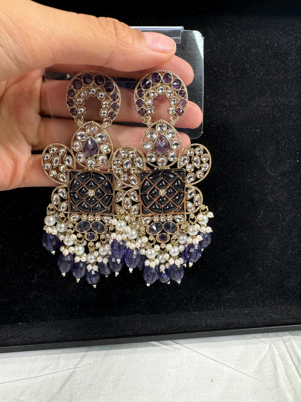 Bollywood Style Jhumka Earrings, Indian Gold Plated Hoop Earrings, Statement Ethnic Jewelry, Festive Earrings, Women's Accessories