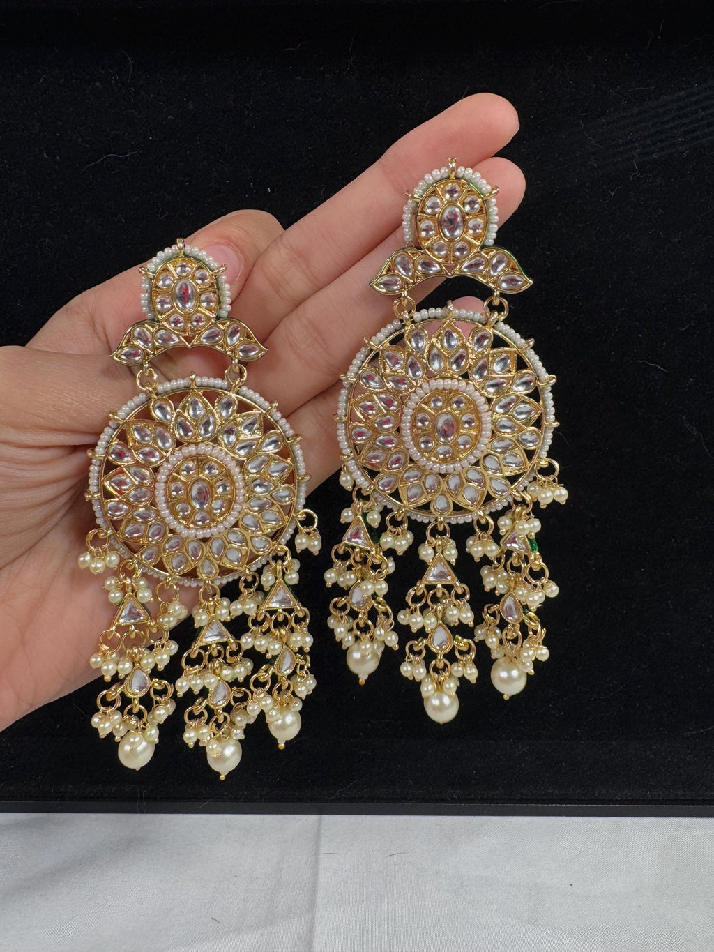 Bollywood Style Jhumka Earrings, Indian Gold Plated Hoop Earrings, Statement Ethnic Jewelry, Festive Earrings, Women's Accessories