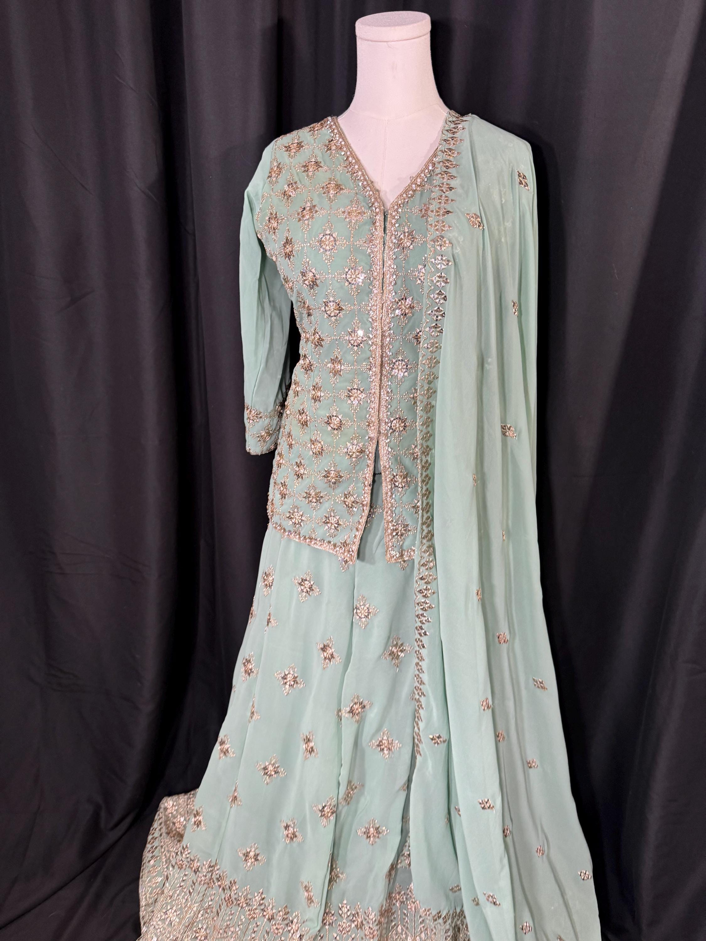 Punjabi Sharrara For Women Indian Designer Wedding Wear Party Wear function Wear Reception Wear Chaniya Choli bollywood Style Indian outfits