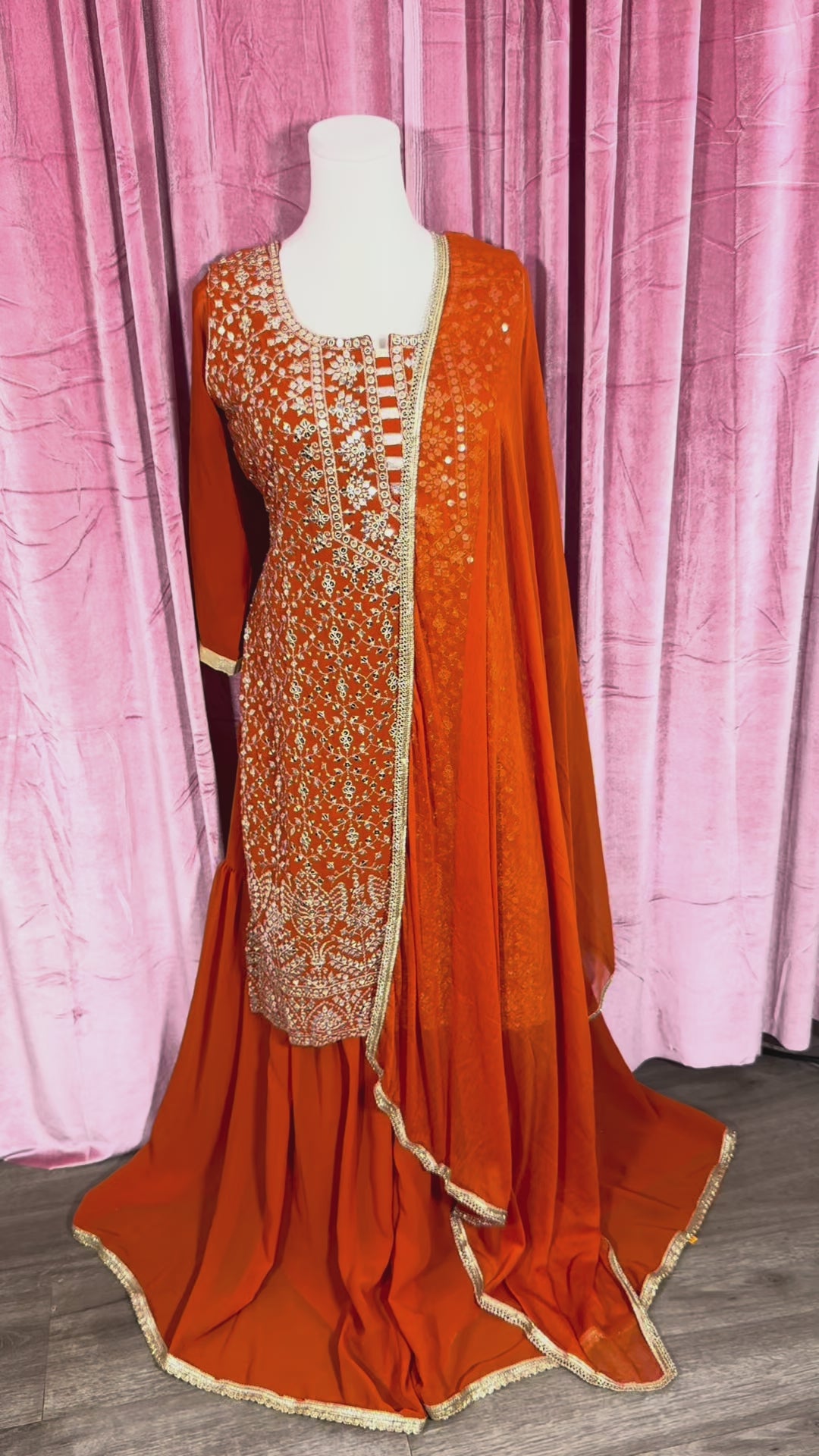 Punjabi Sharrara For Women Indian Designer, Pakistani suit, lehengha, sharara, desi clothe,Wear Chaniya Choli bollywood Style Indian outfits